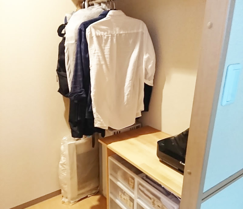 窓用エアコンの収納